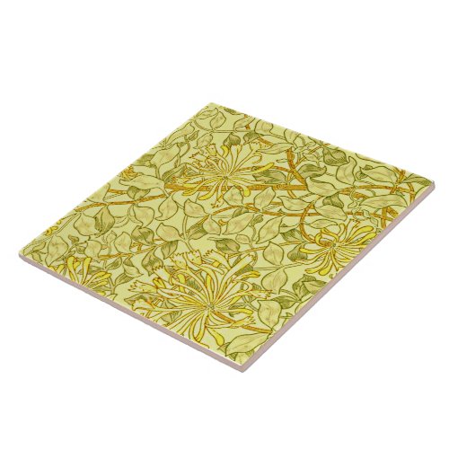 Honeysuckle Yellow by William Morris Ceramic Tile