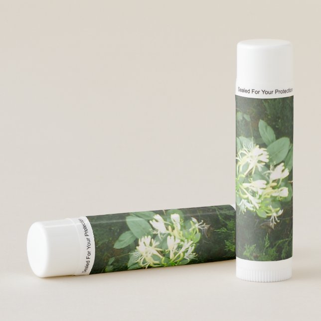 HoneySuckles Nestled in Evergreen Cedar Lip Balm (Front)