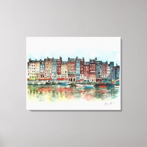 Honfleur Canvas Print