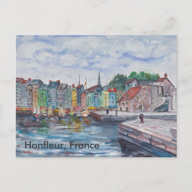 Honfleur, France Postcard (Front)