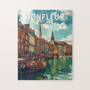 Honfleur France Travel Art Vintage Jigsaw Puzzle