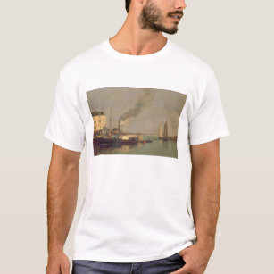 Honfleur. La Jetee, 1854-57 (oil on panel) T-Shirt