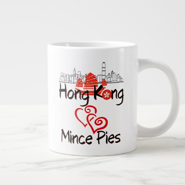 Hong Knog Loves Mince Pies (Specialty Mug) Giant Coffee Mug (Right)