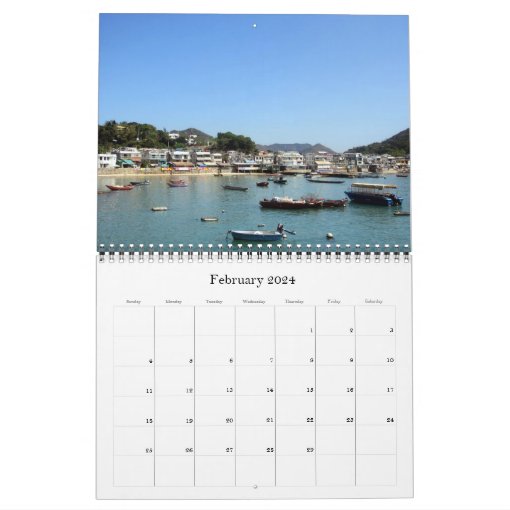 hong kong 2024 calendar Zazzle