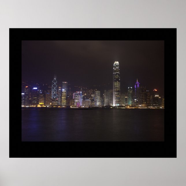 Hong Kong at Night Poster (Front)