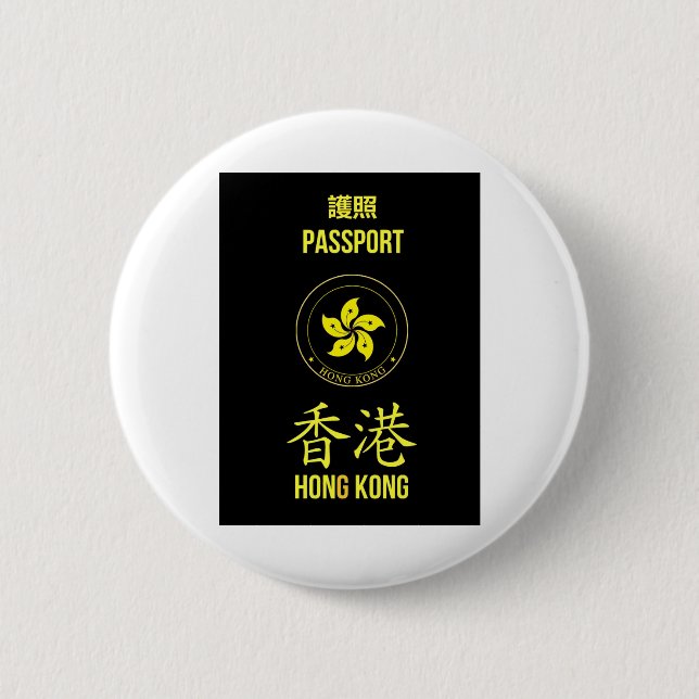 Hong Kong Autonomy Movement Passport Button (Front)