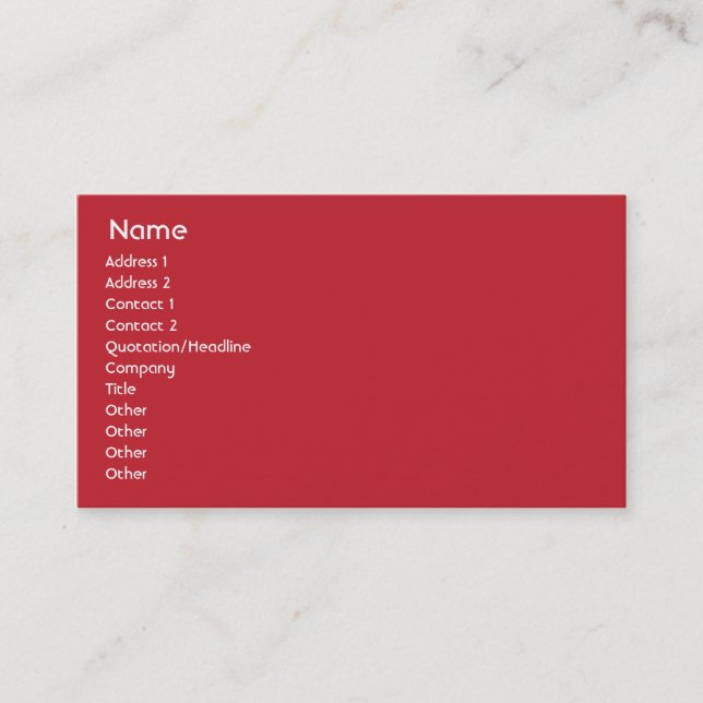 Hong Kong - Business Card (Front)