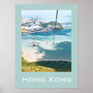 Hong Kong cable car travel wall decor