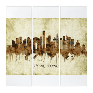 Hong Kong China Cityscape Triptych
