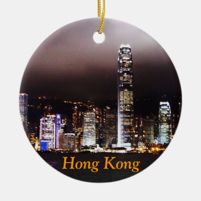 Hong Kong Christmas Ornament (Front)