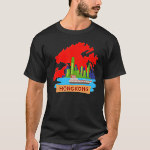 Hong Kong City China souvenir  for men women 4 T-Shirt