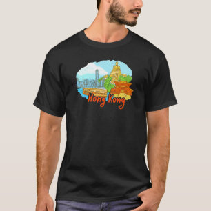 Hong Kong City China souvenir  for men women T-Shirt