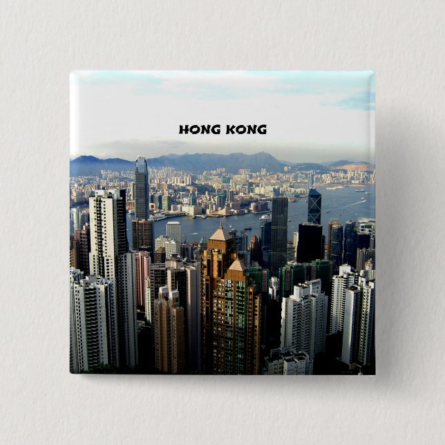 Hong Kong Cityscape Button (Front)