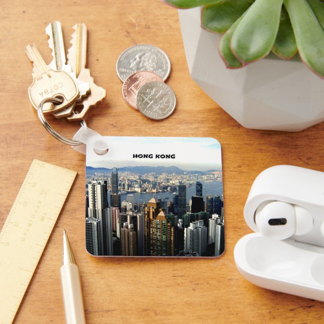Hong Kong Cityscape Keychain (Desk)