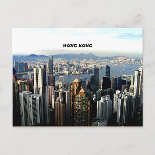 Hong Kong Cityscape Postcard