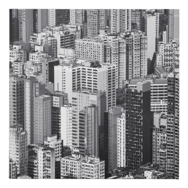 Hong Kong Cityscape: Urban Scene 2015 Faux Canvas Print (Front)
