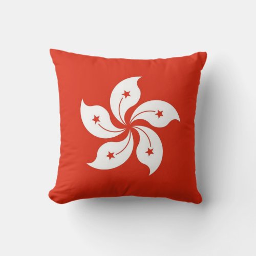 Hong Kong Flag American MoJo Pillow