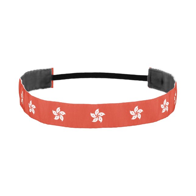Hong Kong Flag Athletic Headband (Front)