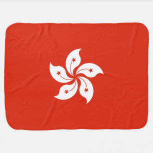 Hong Kong Flag Baby Blanket
