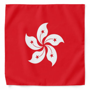 Hong Kong flag Bandana