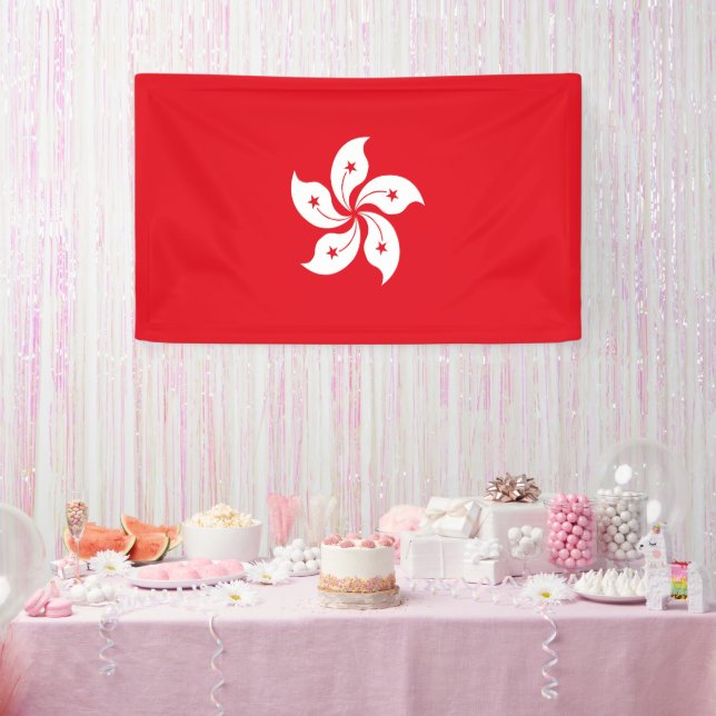 Hong Kong flag Banner (Party)