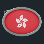 Hong Kong flag Belt Buckle<br><div class="desc">An ideal gift for all those who are patriotic of their country!</div>