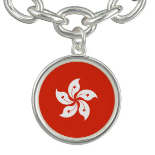 Hong Kong Flag Bracelet