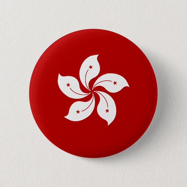 Hong Kong Flag Button (Front)
