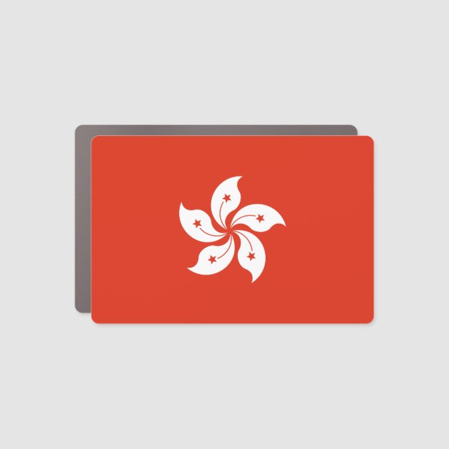 Hong Kong Flag Car Magnet (Front)