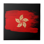 Hong Kong Flag Ceramic Tile<br><div class="desc">Original flag design looks like it was painted on! Commemorate your world travels, celebrate your heritage or show everyone how much you love your home! This image is available on a variety of products. Check out all of our other designs at http://www.zazzle.com/zipperedflags Do you have a request or questions? Contact...</div>