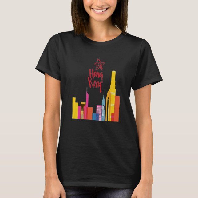HONG KONG FLAG CITIES STRONG SEVEN T-Shirt (Front)