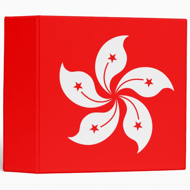 Hong Kong Flag "Classic" 3 Ring Binder (Front/Spine)