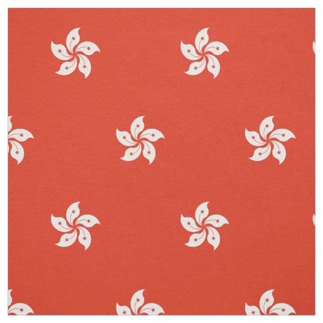 Hong Kong Flag Fabric (Swatch)