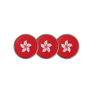 Hong Kong flag Golf Ball Marker