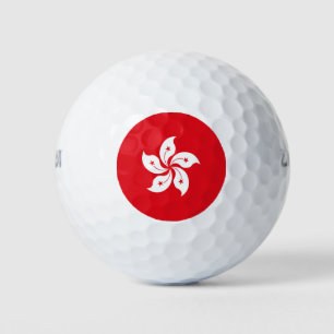 Hong Kong flag Golf Balls
