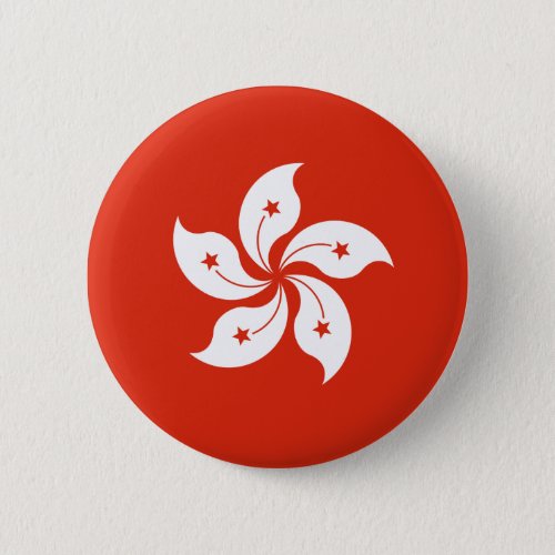 Hong Kong Flag HK Pinback Button