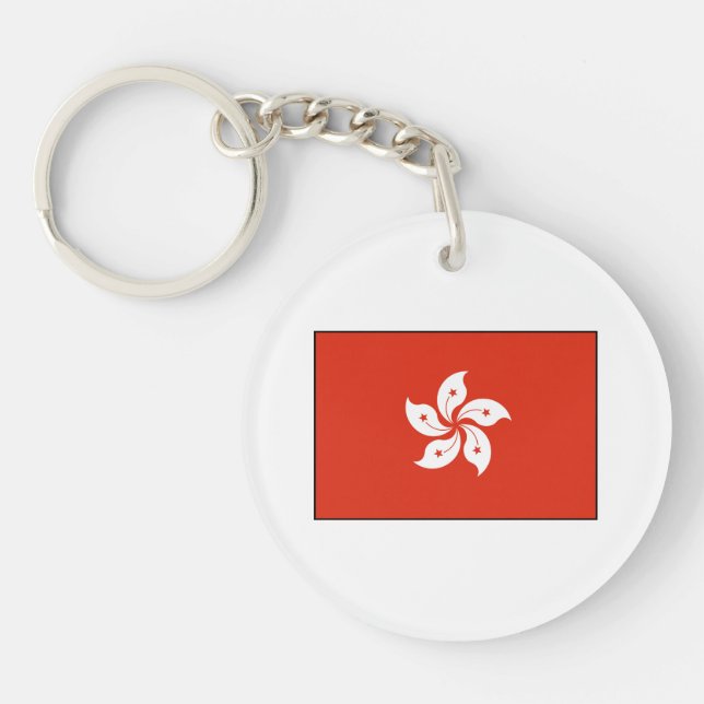 Hong Kong Flag Keychain (Front)