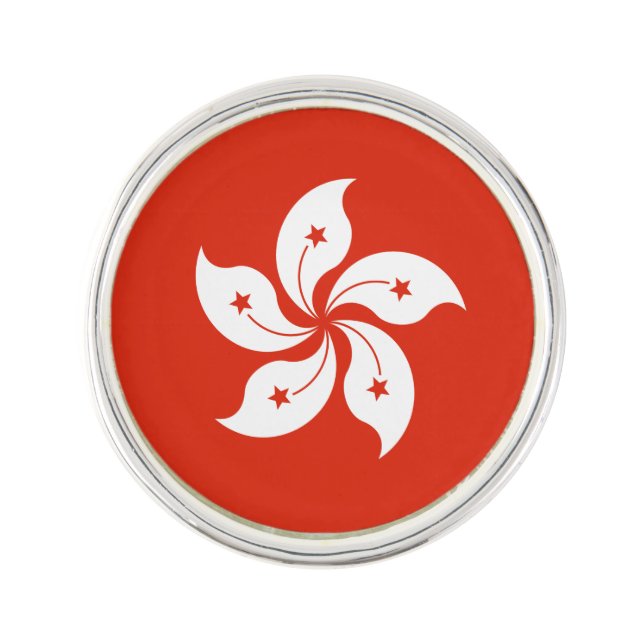 Hong Kong Flag Lapel Pin (Front)