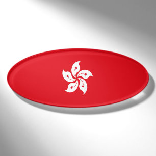 Hong Kong flag Name Tag