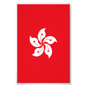 Hong Kong flag Photo Print