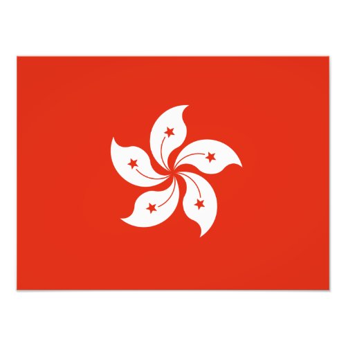 Hong Kong Flag Photo Print