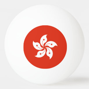 Hong Kong Flag Ping Pong Ball