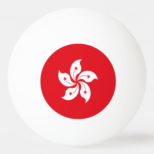 Hong Kong flag Ping Pong Ball (Front)