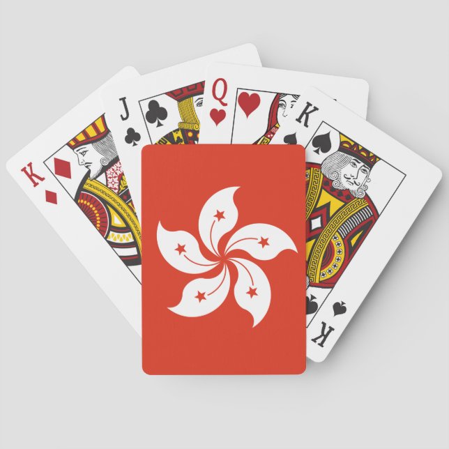 Hong Kong Flag Poker Cards (Back)