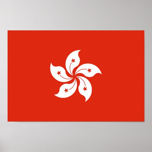 Hong Kong Flag Poster