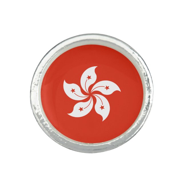 Hong Kong Flag Ring (Front)
