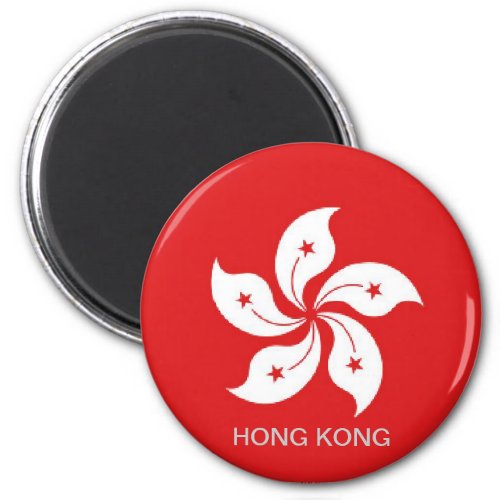 Hong Kong flag souvenir magnet