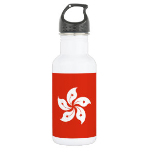 Hong Kong Flag Stainless Steel Water Bottle