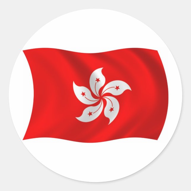 Hong Kong Flag Sticker (Front)