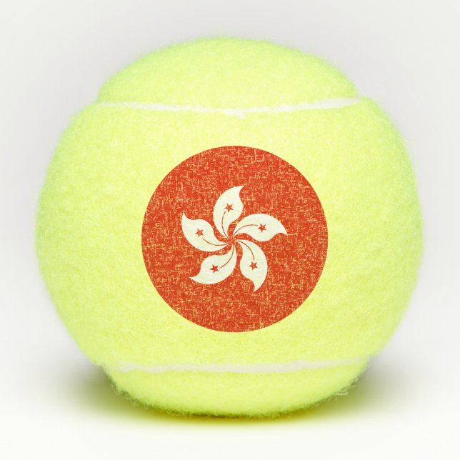 Hong Kong Flag Tennis Balls (Front)